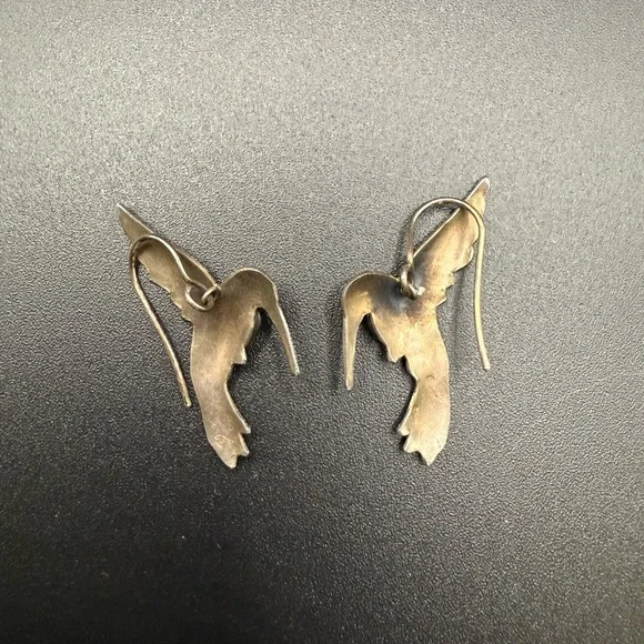 Vintage Zarah Enameled Earrings - Picture 3 of 4